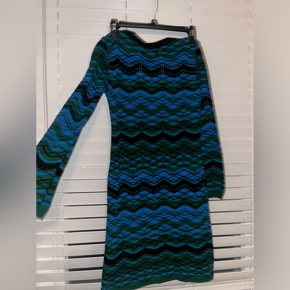 Missoni Long-Sleeve Bias Plaid Dress (size: 2) Brand New - Picture 3 of 8